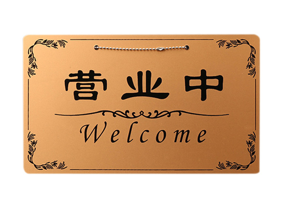 Étiquette acrylique de mariage d'étiquette de bagage de signe d'or en plastique clair professionnel de support