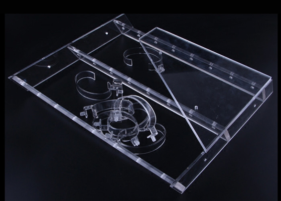 Présentoir acrylique transparent de montre de 3 rangées pour l'affichage de montre de Casio