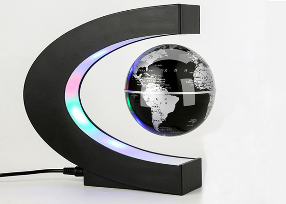 Globe de flottement de lévitation magnétique de décoration de carte du monde de la forme LED de C pour le cadeau
