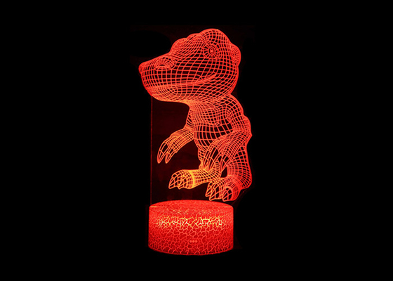 Lumière acrylique de nuit de lampe d'illusion optique du rendement élevé 3D pour le salon
