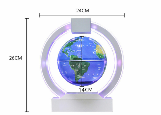 Affichage faisant de la lévitation de flottement électronique blanc de globe de globe de lévitation magnétique