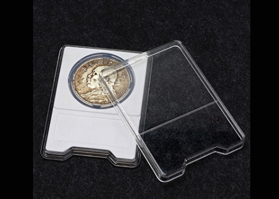 Les petites boîtes de présentation de cadeau dégagent la résistance à l'impact en plastique de boîte de présentation de pièce de monnaie