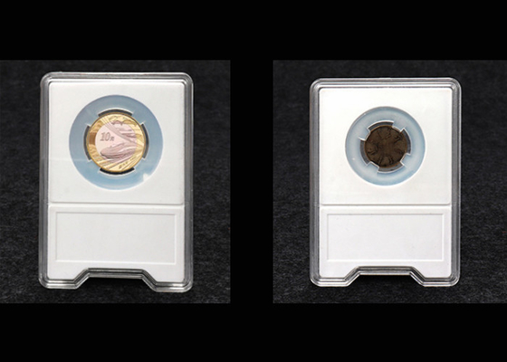 Les petites boîtes de présentation de cadeau dégagent la résistance à l'impact en plastique de boîte de présentation de pièce de monnaie