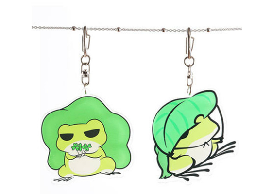 Chaussure acrylique Keychain de la chaîne principale 3d de bande dessinée de merveille pour l'hôtel de sac de souvenir