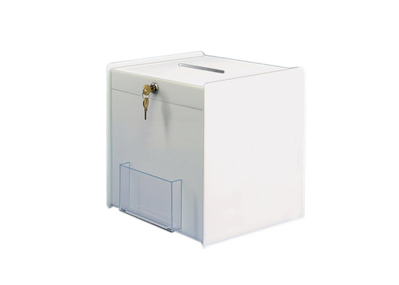Boîte acrylique claire de billet de tombola de boîtes de présentation pour des affaires/domestique durables