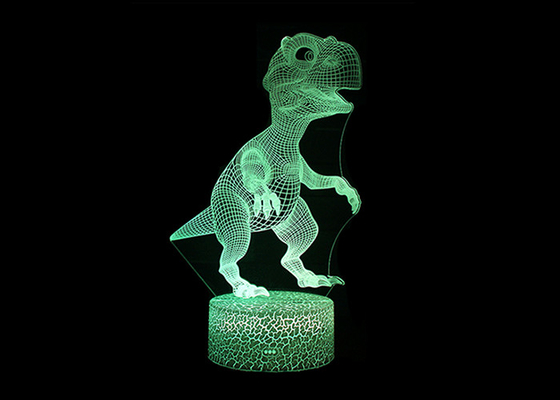 La lumière acrylique 7 de nuit de l'économie d'énergie 3D LED colore le clignotant pour la décoration de barre