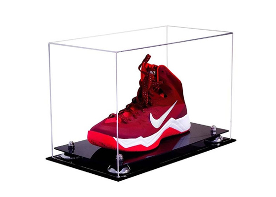 Conteneurs en plastique d'affichage d'étalage d'espace libre acrylique de vitrine pour la chaussure