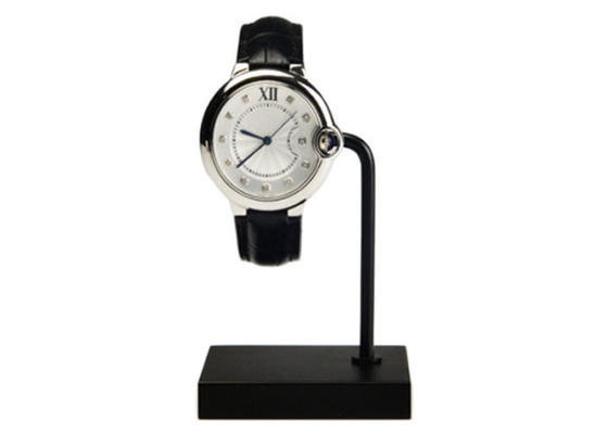 Noir de support de présentoir de montre de Casio ou couleur acrylique à extrémité élevé d'or de Rose