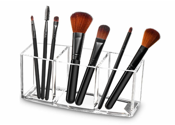 Support de brosse antipoussière de maquillage d'organisateur cosmétique acrylique transparent 100 PMMA