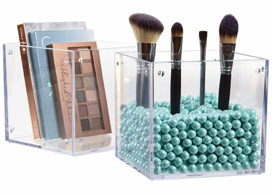 Boîte de rangement acrylique claire cosmétique acrylique durable d'organisateur de cosmétiques de présentoir
