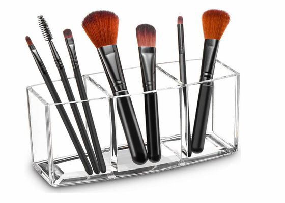 Support de brosse antipoussière de maquillage d'organisateur cosmétique acrylique transparent 100 PMMA