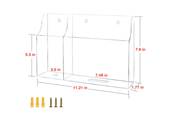 Support acrylique fixé au mur de support de téléphone de Ccell de présentoir de téléphone portable