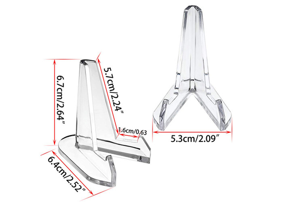 Présentoir acrylique transparent de téléphone portable, support acrylique de chevalet d'espace libre
