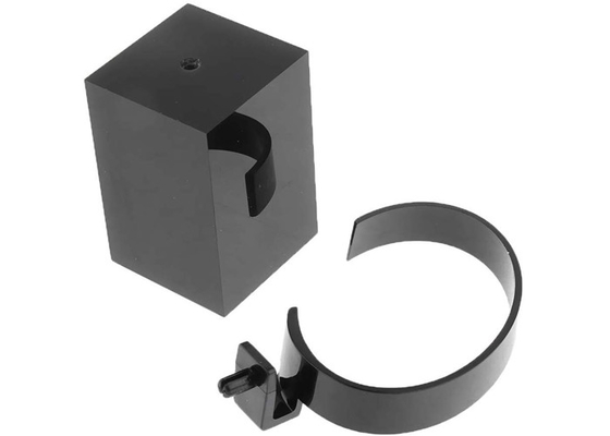 Poids léger acrylique de présentoir de montre de transparent noir 2&quot; X rond 4&quot; H