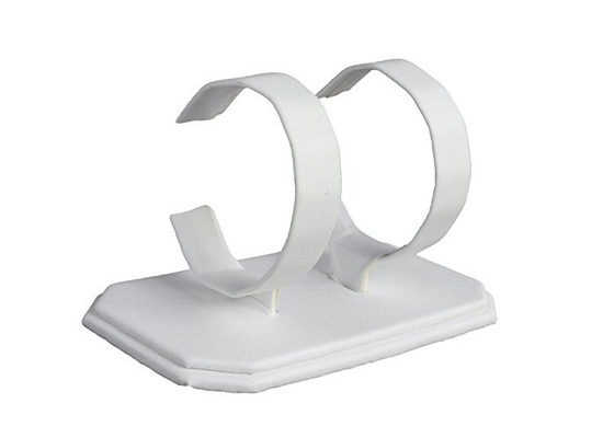 Protection de l'environnement de montre de présentoir de montres acryliques blanches des prises 2