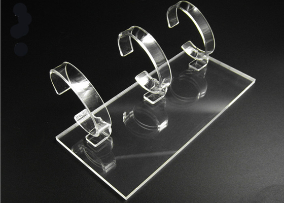 L'affichage de supports d'acrylique de la CE pour le bracelet observe cylindrique - transparent clair