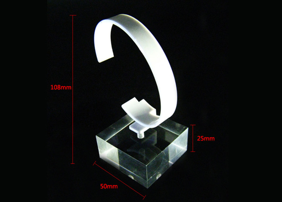 L'affichage de supports d'acrylique de la CE pour le bracelet observe cylindrique - transparent clair
