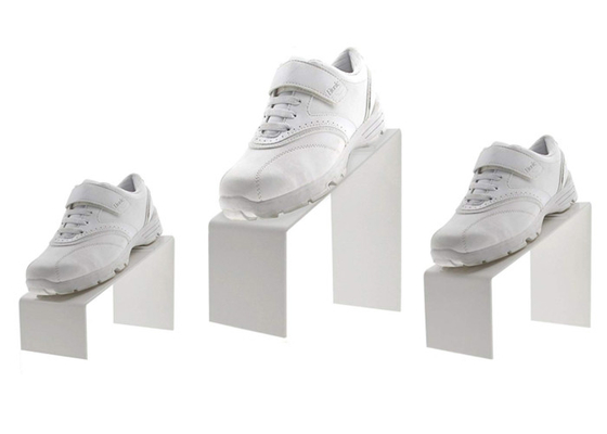 Présentoirs acryliques supérieurs de Tableau de chaussure de salons commerciaux, canalisations verticales acryliques de chaussure