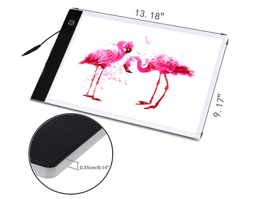 Matériel de découverte de découverte ultra mince d'acrylique de panneau de peinture du caisson lumineux A4 LED de LED
