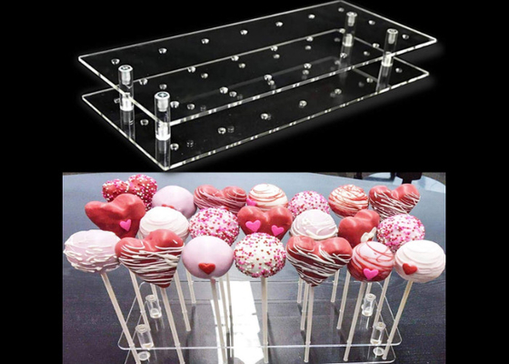 Poids léger acrylique de support de bruit de gâteau de fonction d'espace libre de support acrylique multi de lucette