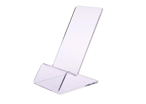 Non support acrylique transparent de téléphone portable de téléphone de glissement de support acrylique d'affichage