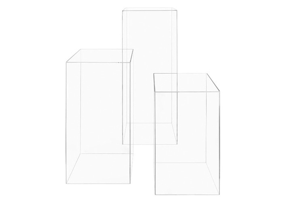 Fleur moderne de piédestal de présentoirs de Tableau d'affichage de rectangle acrylique clair d'ensemble
