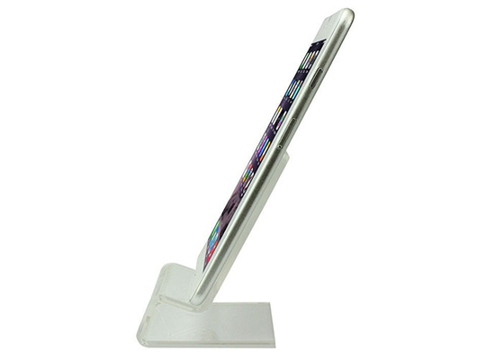 Mini support de support de téléphone portable de téléphone portable en plastique acrylique clair de présentoir