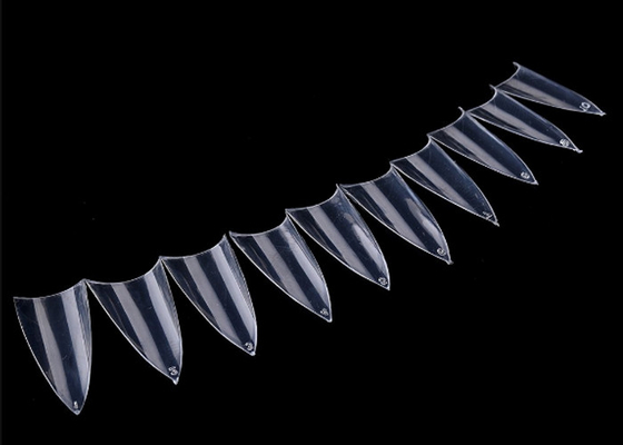 Astuces drôles pointues d'art de clous acryliques minces clairs finissant les astuces fausses de clou de couverture stylet
