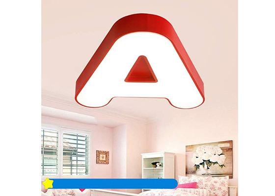 les lettres acryliques de 48W 3D LED Metal la protection oculaire pendante acrylique de filles de garçons d'éclairage