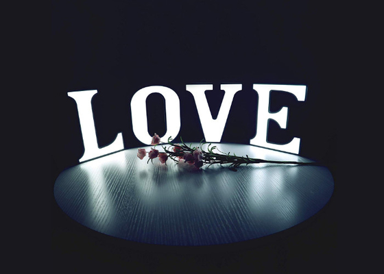 lettres allumées par LED de la Manche de Signage du lettrage 3d pour le décor de maison de maison de mur