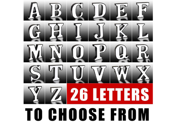 lettres allumées par LED de la Manche de Signage du lettrage 3d pour le décor de maison de maison de mur