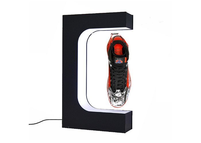 Chaussures/présentoir lévitation magnétique de globe 360 degrés tournant la couleur noire