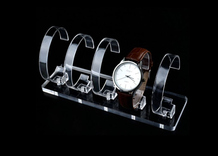 Haut poids léger acrylique transparent de présentoir de montre taille de 12,5 x de 5,8 x de 1cm