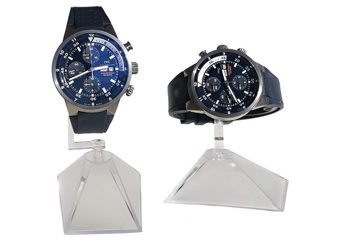 Plastique acrylique clair simple de support de présentoir de montre pour le magasin de détail