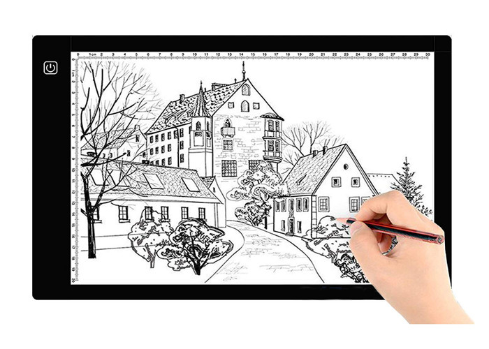 Caisson lumineux de découverte graphique léger portatif d'art de puissance d'USB de planche à dessin d'A4 LED