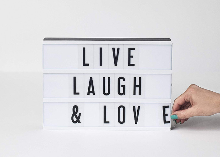 DIY a personnalisé le caisson lumineux LED de cinéma allume la boîte de message pour le décor à la maison