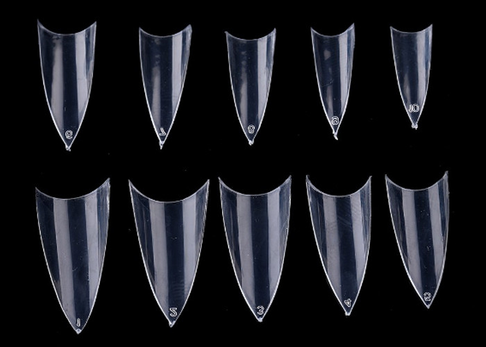 Astuces drôles pointues d'art de clous acryliques minces clairs finissant les astuces fausses de clou de couverture stylet